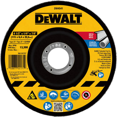 DeWalt DW4541 4-1/2 X 1/4 X 7/8IN FAST CUTTING ABR