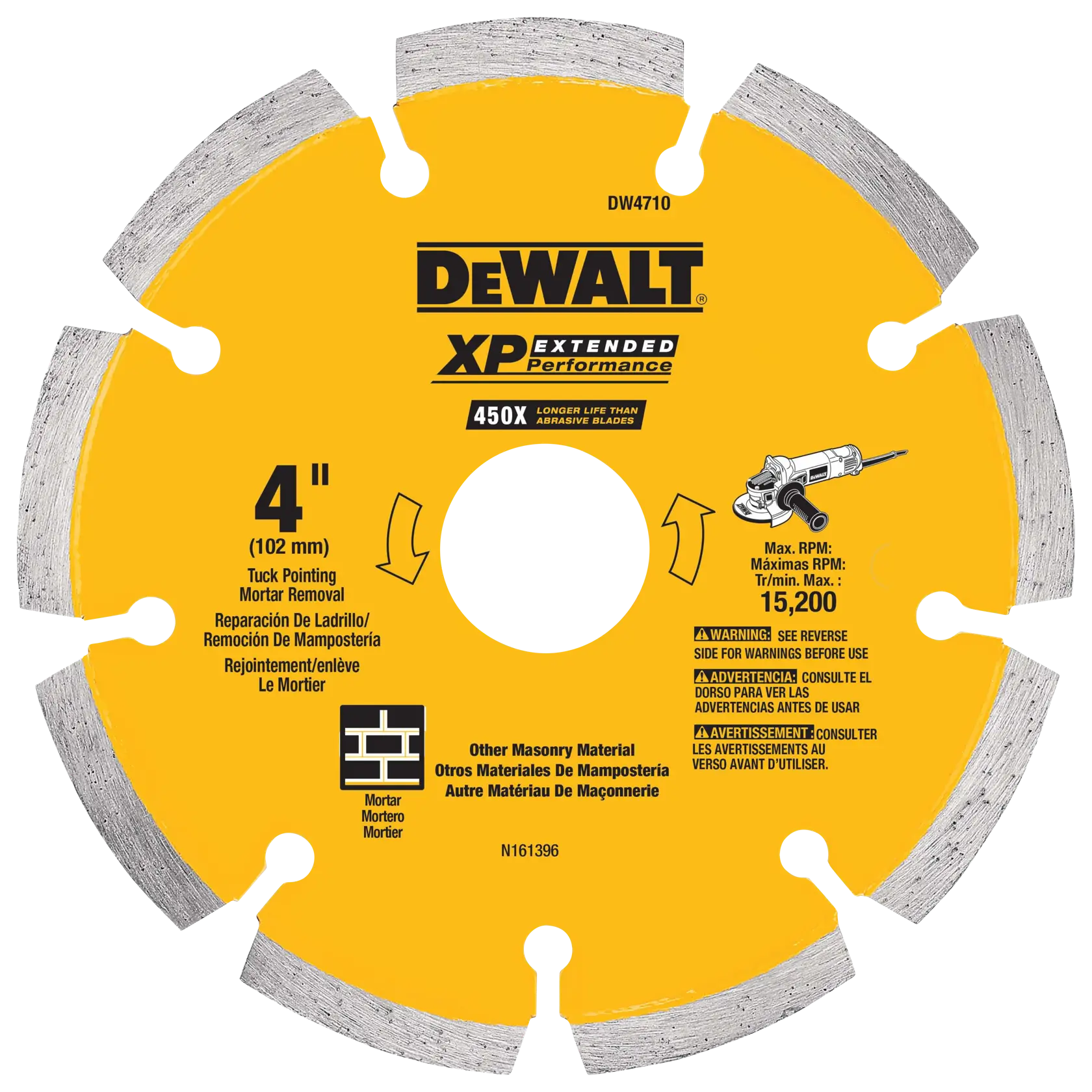 DeWalt DW4710 4IN TUCK POINT BLADE