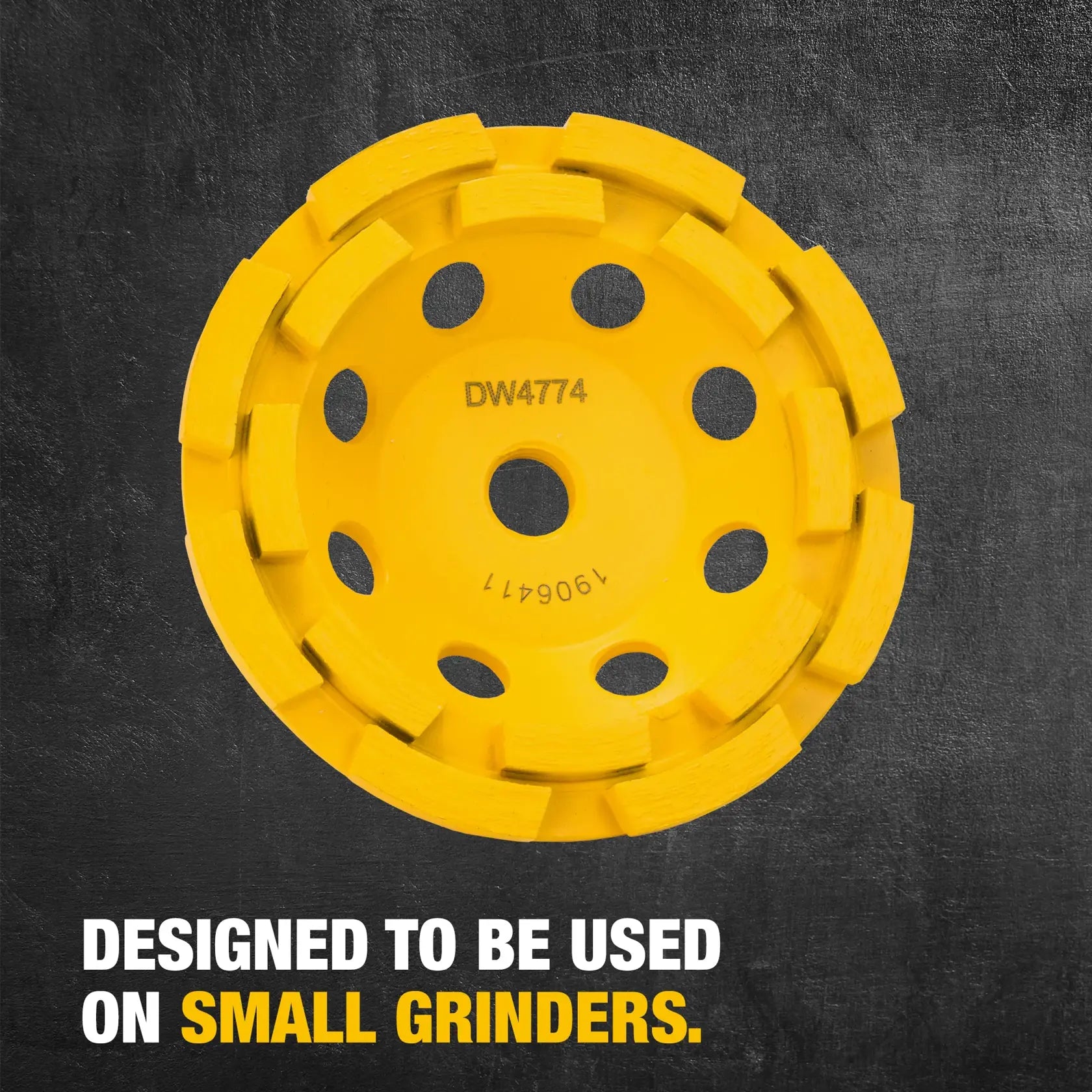 DeWalt DW4774 4-1/2IN DOUBLE ROW DIAMOND CUP WHEEL