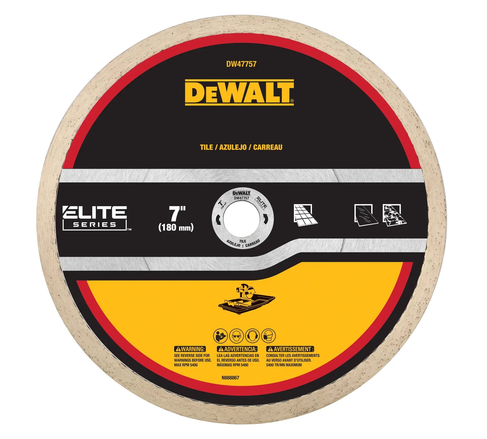 DeWalt DW47757 7IN CONTINUOUS XP7 TILE