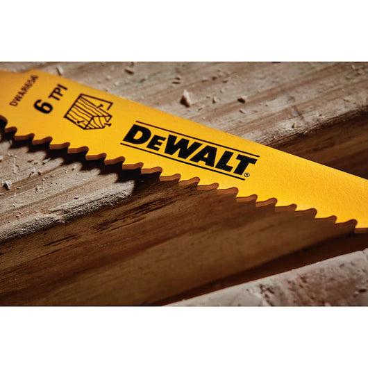 DeWalt DW4802 6IN 6TPI TAPER BK BLD-5PK