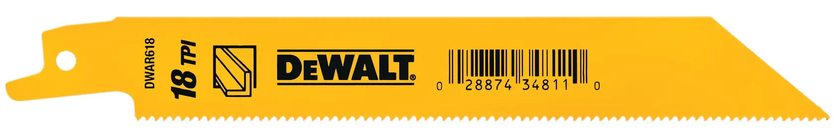 DeWalt DW4811 6IN 18TPI STGT BK BLD-5PK