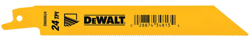 DeWalt DW4822 12IN 18TPI STGT BK BLD-5PK