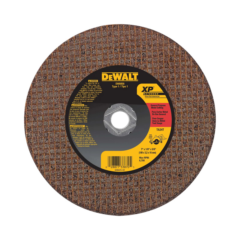 DeWalt DW8056 7X1/8X 5/8 CERAMIC ABRASIVE SAW BLADE