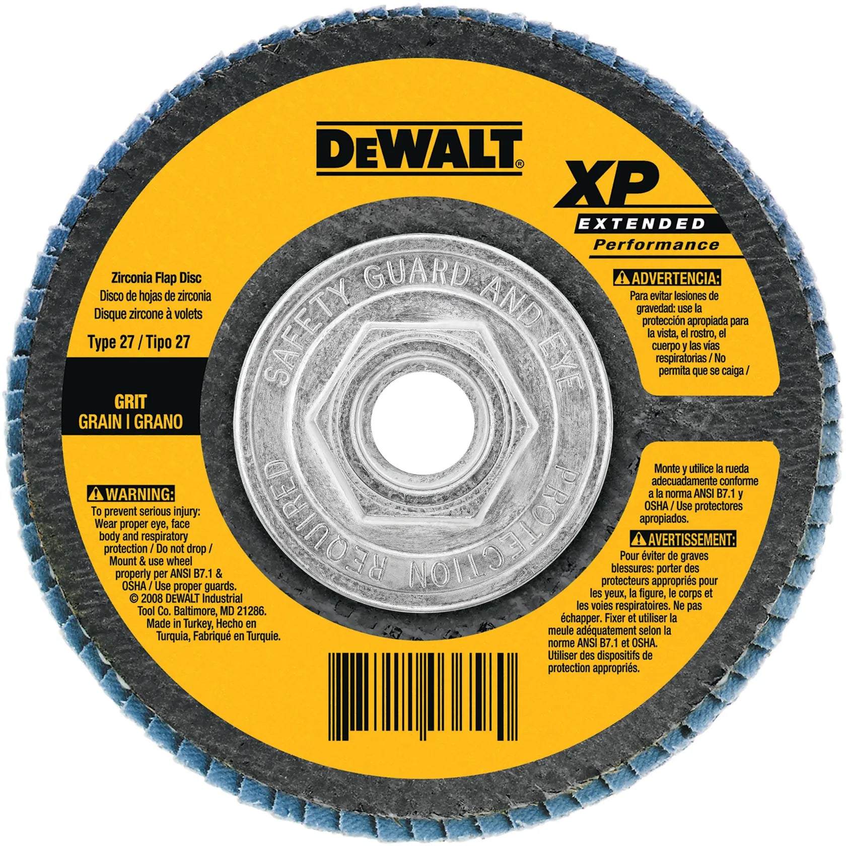 DeWalt DW8356 4-1/2 X 5/8-11 40G T27 HP FLAP
