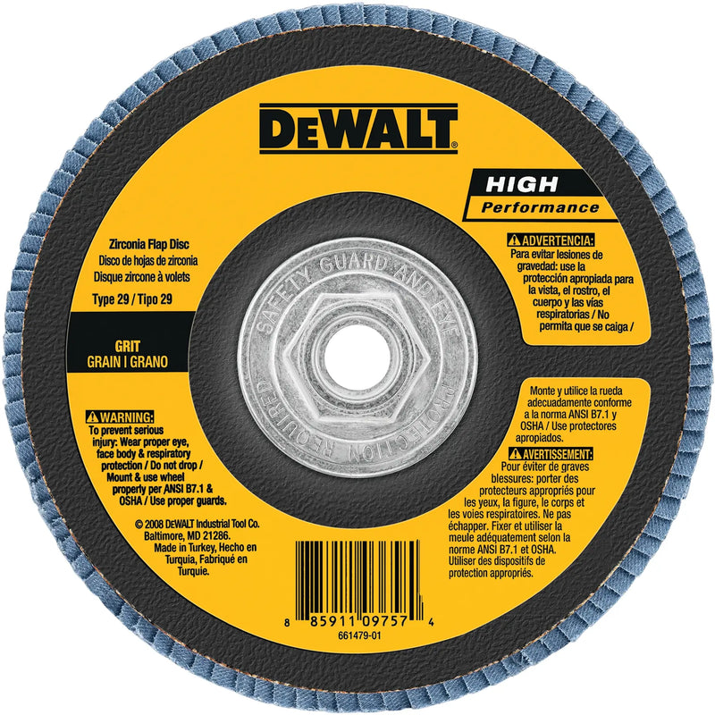 DeWalt DW8380H 6 X 5/8-11 40G T29 HP FLAP