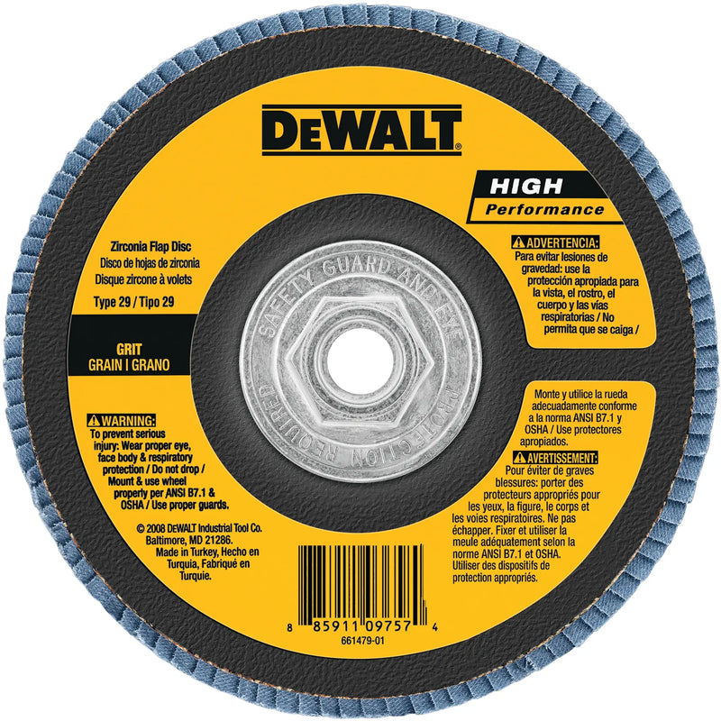 DeWalt DW8382H 6 X 5/8-11 80G T29 HP FLAP