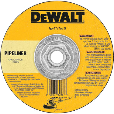 DeWalt DW8436 5X1/8X5/8-11IN PIPELINER CUT/GRIND WH