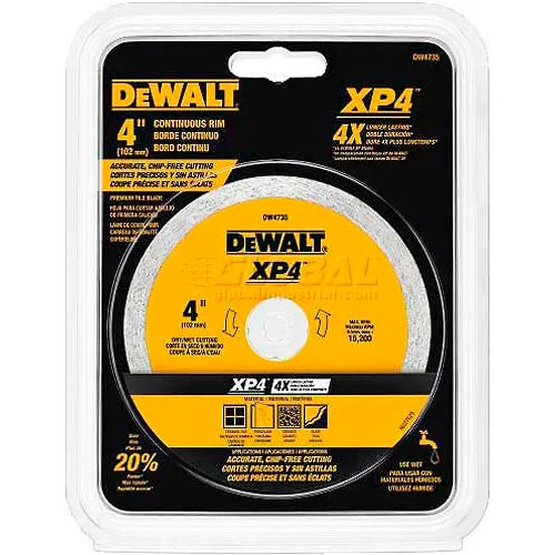 DeWalt DW4735 4IN PORCELAIN TILE BLADE