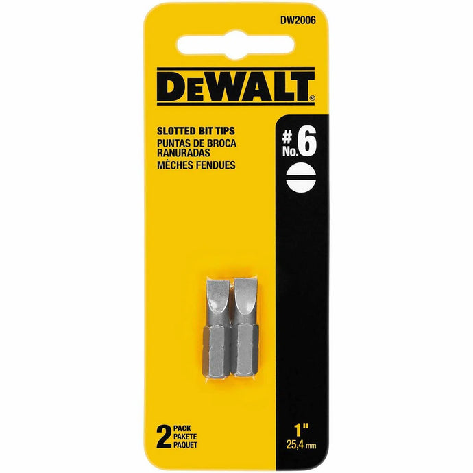 DeWalt DW2006 NO6 SLOTTED BIT TIP