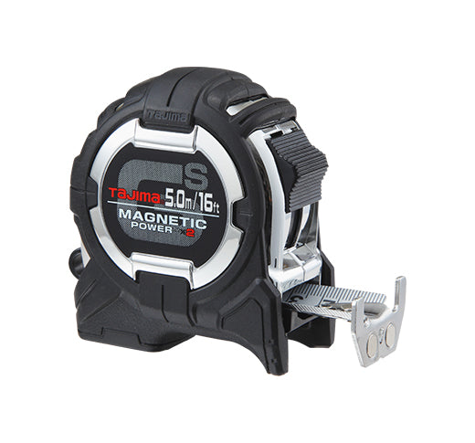 TAJIMA GS-SC16/5MBW GS-LOCK, 16FT/5M X 1IN STRONG TAPE & MAGNETIC POWER X 2 WITH COMPATIBLE CLIP