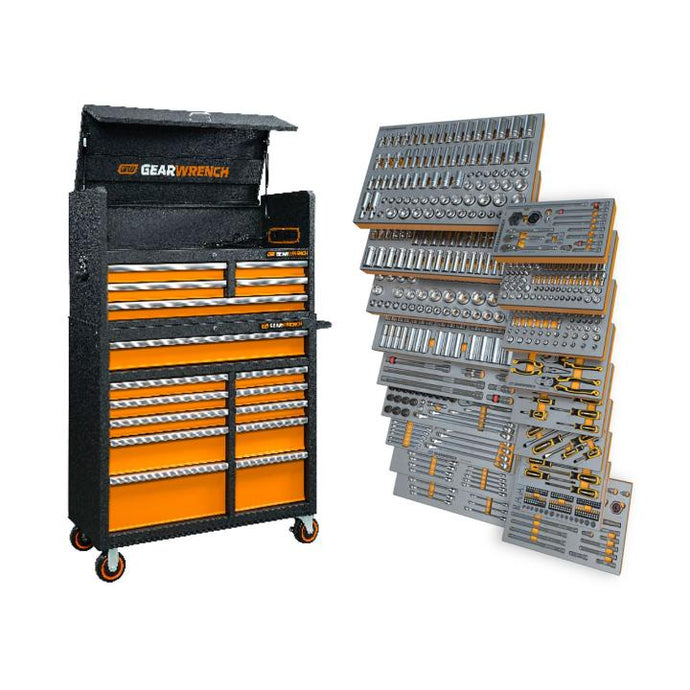 GEARWRENCH 873 PC MTS IN MODULAR TRAYS W/STORAGE MegaMod873
