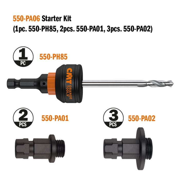 CMT 550-PA06 XTREME FAST ADAPTOR STARTER KIT HEX8.5mm (11/32?)