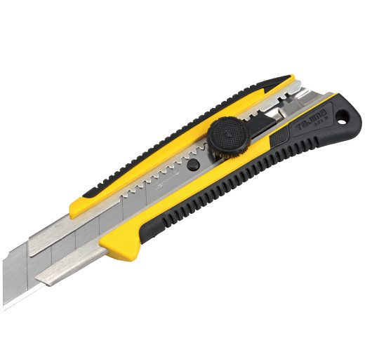 TAJIMA LC-661 Rock Hard Dial Lock Utility Knife with 1" - 7-Point Rock Hard Blade