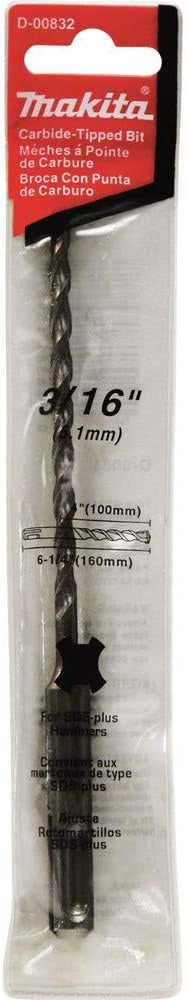 Makita D-00832-25 3/16-by-6-1/4-Inch Standard SDS Bit, (25pk) D-00832-25