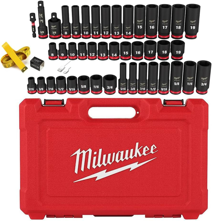 MILWAUKEE 49-66-7009 3/8 DR 43PC IMPACT SOCKET SET
