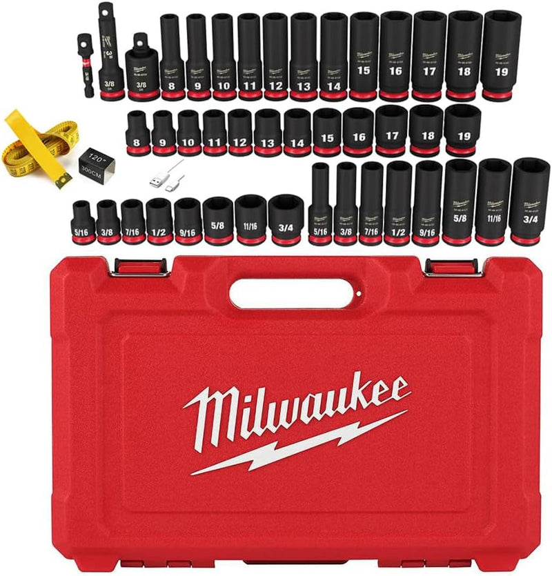 MILWAUKEE 49-66-7009 3/8 DR 43PC IMPACT SOCKET SET