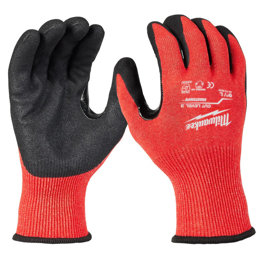 MILWAUKEE 48-73-8632 (6) CUT 3 NITRILE GLOVES - L