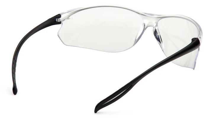 Pyramex Neshoba Safety Glasses, Black Frame, Clear Anti-Fog Lens S9710ST