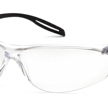 Pyramex Neshoba Safety Glasses, Black Frame, Clear Anti-Fog Lens S9710ST