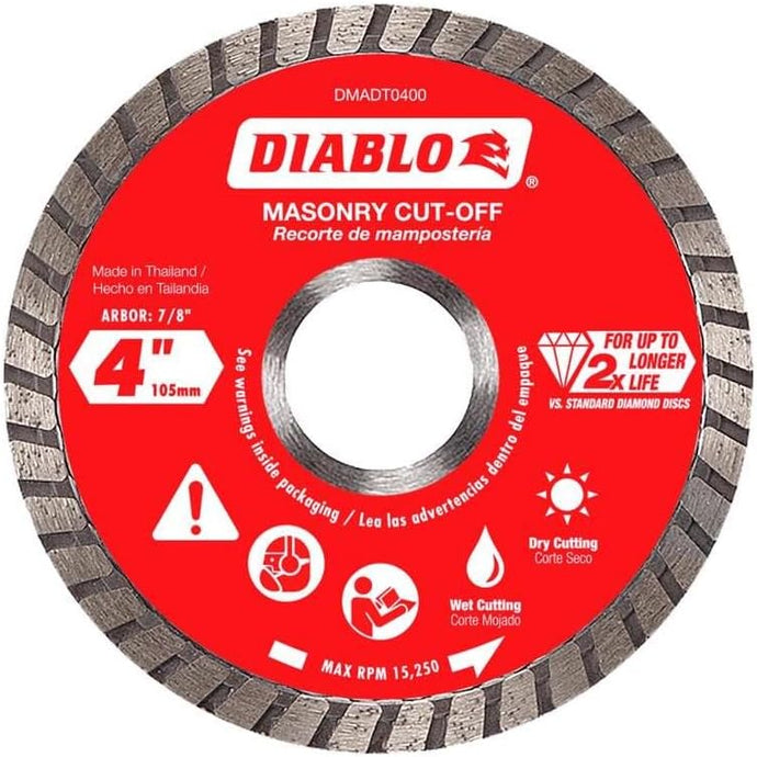 Diablo DB 4" DIAMOND TURBO MAS CUT OFF DMADT0400