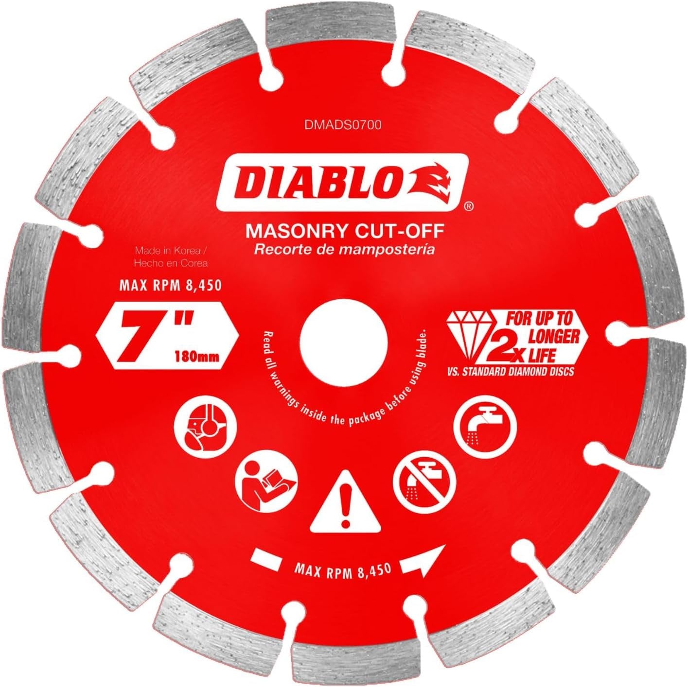 DIABLO 7 Diamond Segmented   DMADS0700