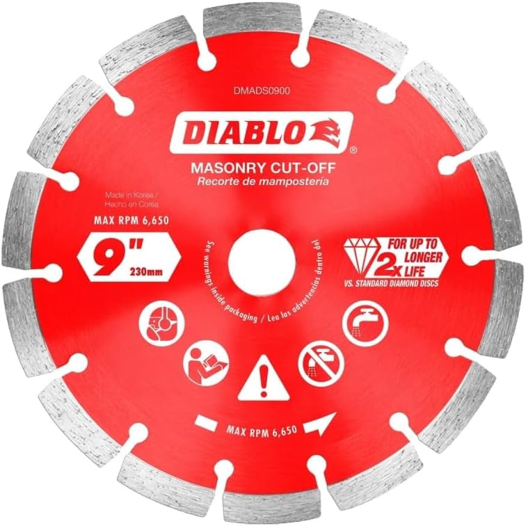 DIABLO 9 Diamond Segmented DMADS0900
