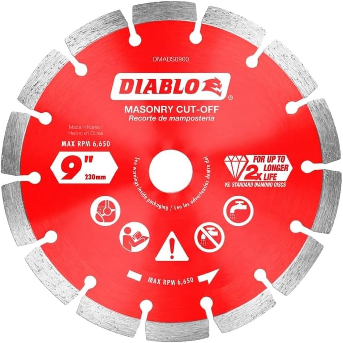 DIABLO 9 Diamond Segmented DMADS0900