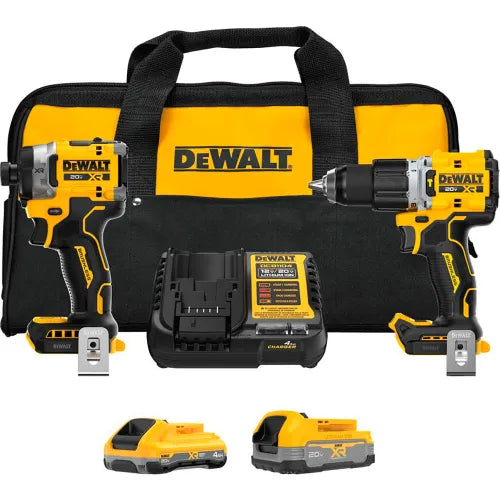 DeWalt DCK251E1QQ1 20V MAX* XR?2-Speed Hammer Drill/Impact 2-Tool Combo Kit with XR?Batteries
