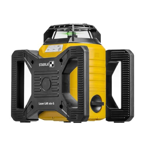 Stabila TR LAR 160 G GREEN ROTARY LASER SET WITH TRIPOD & GRADE ROD 04500TR