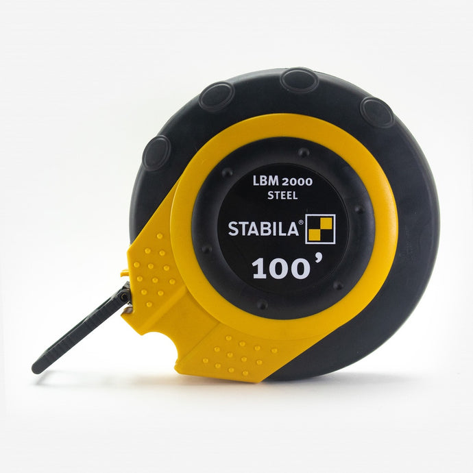 Stabila LBM 2000 STEEL, 100FT IMPERIAL SCALE, CLOSED CASE TAPE 30955