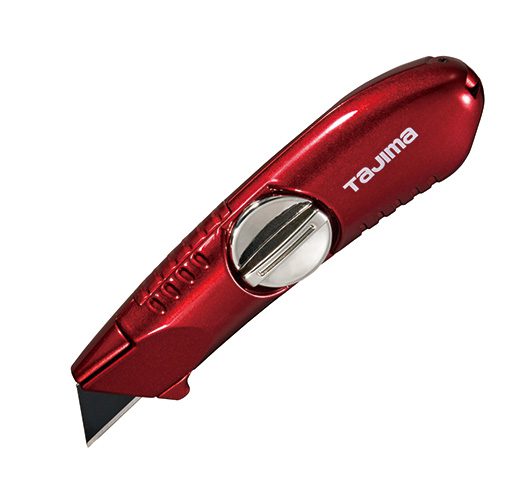 Tajima RED VR-Series Fixed-Blade Utility Knife with 3 V-REX Blades VR-101R