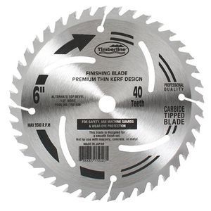 TIMBERLINE 150-400 6" FINISHING BLADE B=1/2" 40T ATB