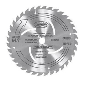 TIMBERLINE 165-400 6-1/2" FINISHING BLADE B=5/8" 40T
