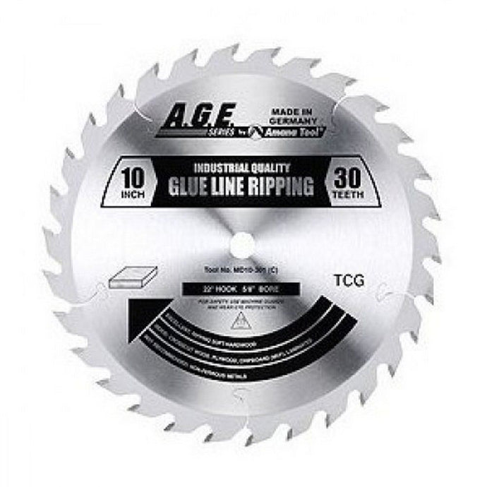 A.G.E MD10-301 10" GLUE-LINE RIPPING BLADE B=5/8" 30T TCG