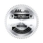 A.G.E MD10-606 THIN-KERF COMBINATION CUT-OFF/CROSSCUT BLADE B=5/8" 60T