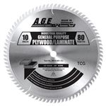 A.G.E MD10-801C 10" PLYWOOD/LAMINATE BLADE B=5/8" 80T TCG