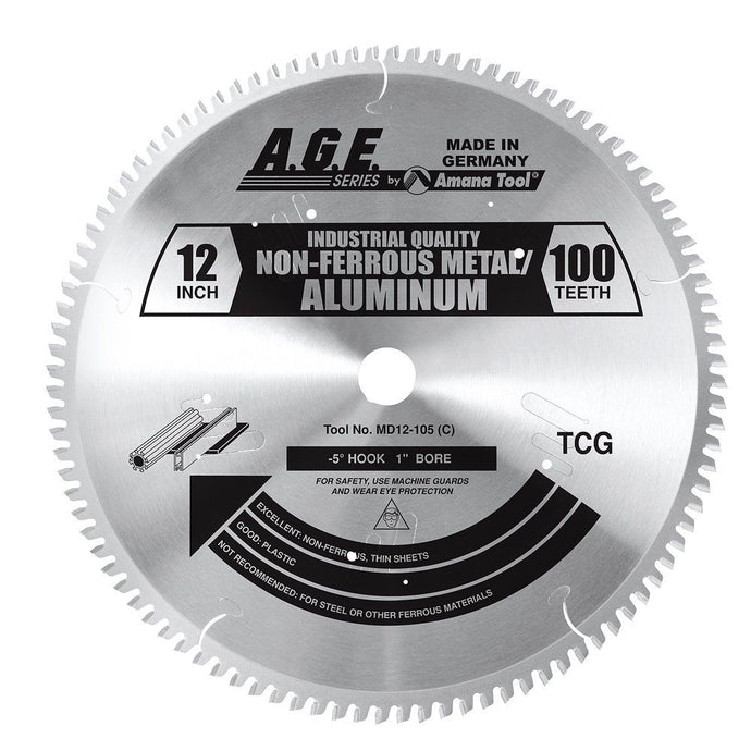 A.G.E MD12-105 10" NON-FERROUS B=1" 72T TCG