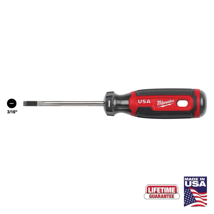 MILWAUKEE MT211 3/16" CABINET 3" CUSHION GRIP SCREWDRIVER USA