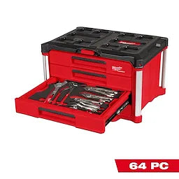 Milwaukee 48-22-9493 64pc. Hand Tool Set with PACKOUT™ 4-Drawer Tool Box