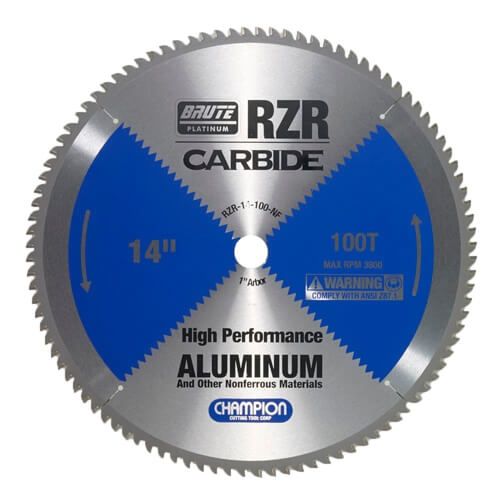 CHAMPION RZR-14-100-NF CARBIDE CIRCULAR SAW 14"X100TX1