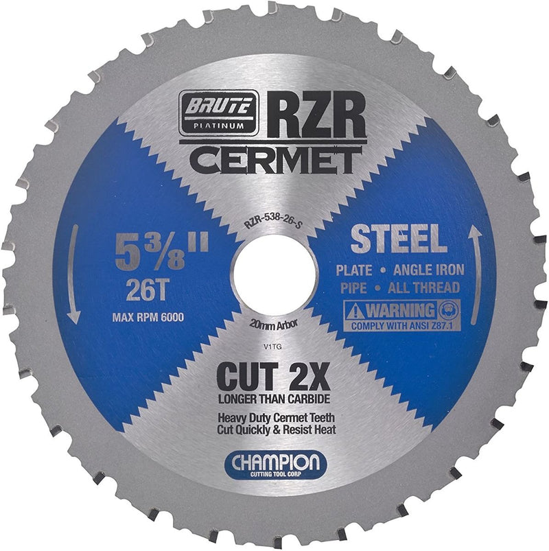 CHAMPION RZR-538-26-S CERMET CIRCULAR SAW 5-3/8