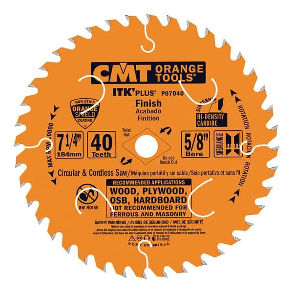 CMT P06036 6-1/2" ITK-PLUS FINISH BLADE B=5/8" T=36 ATB+SHEAR