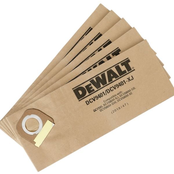 DeWalt DCV9401 PAPER BAG FOR DCV585/DCV586 5 PK