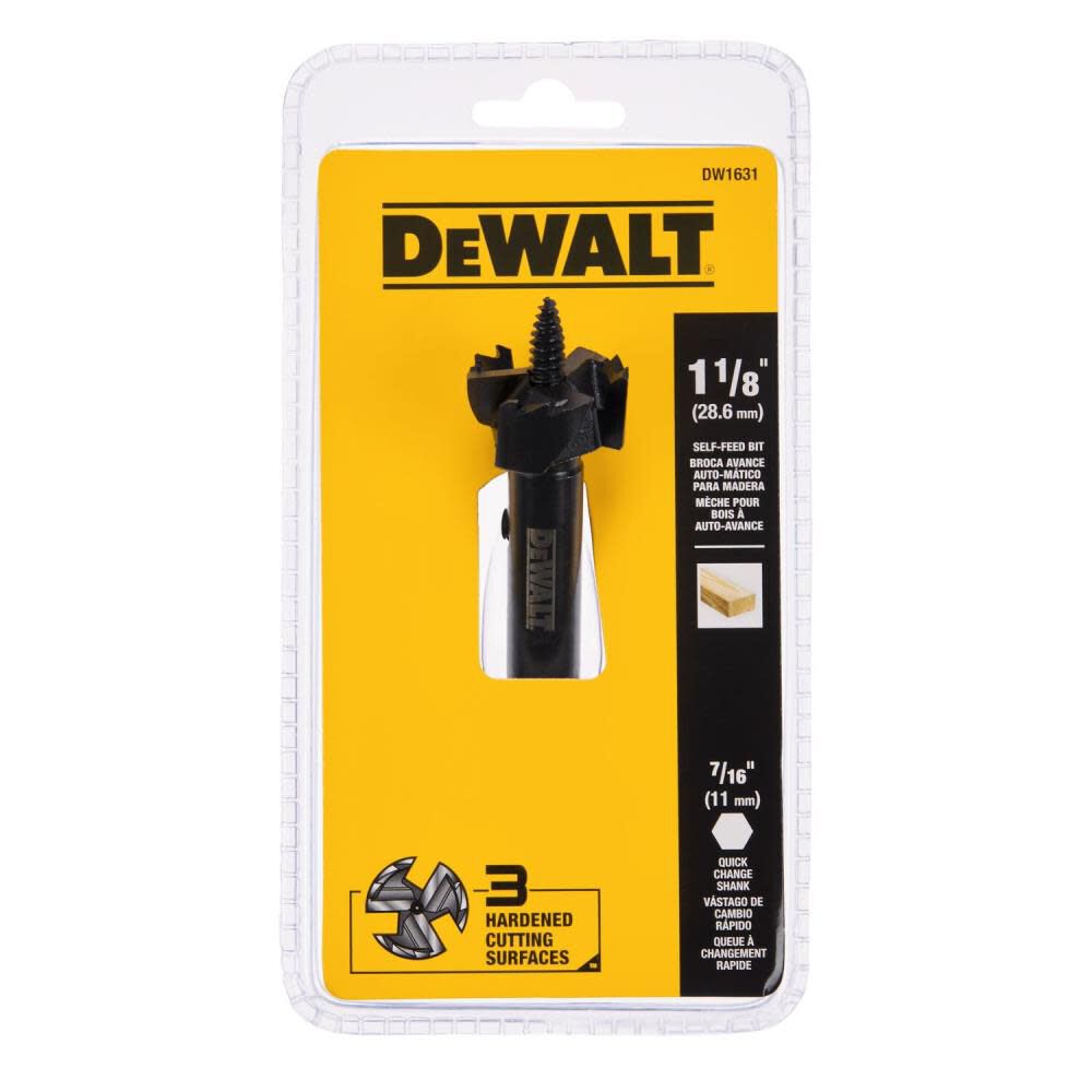DeWalt DW1631 1-1/8IN SELF-FEED BIT