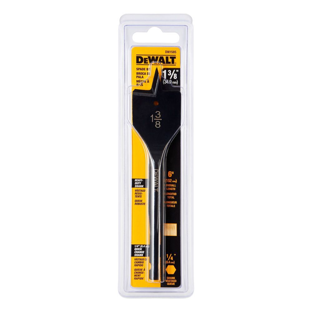 DeWalt DW1585 1-3/8IN X 6IN WOOD BORING BIT