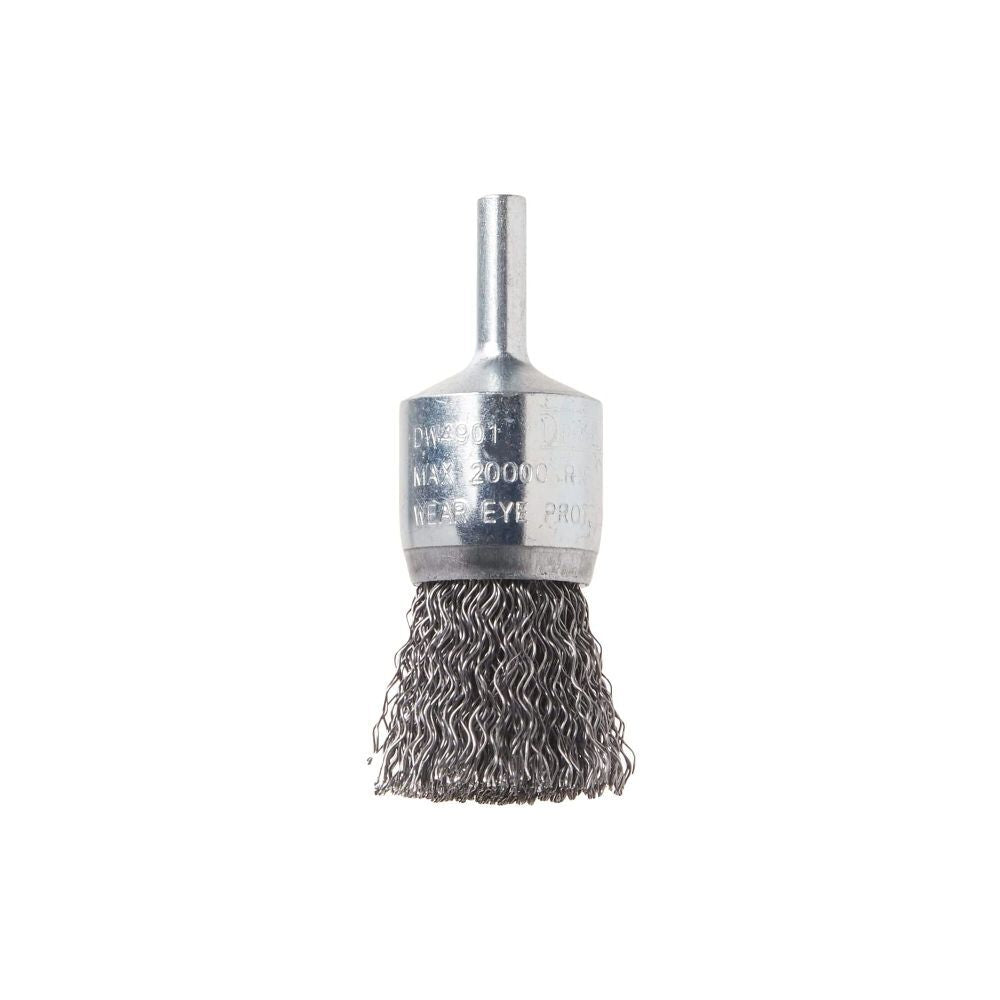 DeWalt DW4901 1IN CRIMP END BRUSH/CARB STL 1/4IN STEM