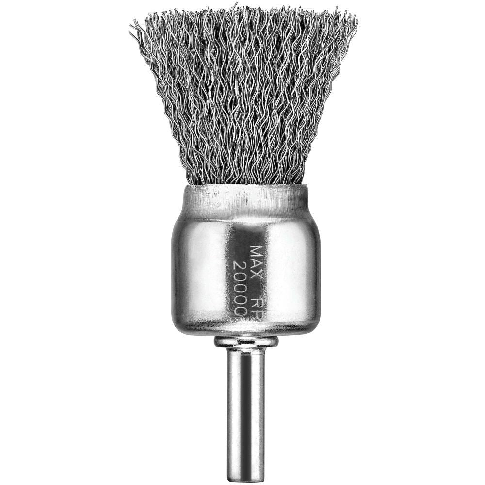 DeWalt DW4901 1IN CRIMP END BRUSH/CARB STL 1/4IN STEM