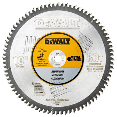 DeWalt DW7665 10IN 80T ALUM THIN PLT MTL CUT 5/8IN ARB