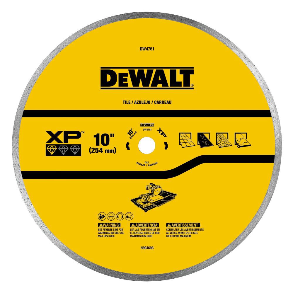 DeWalt DW4761 10IN CERAMIC TILE BLADE